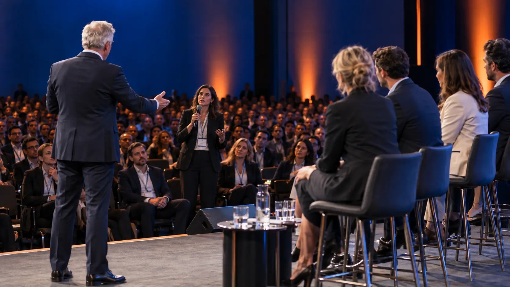 Facilitating exchanges between a panel discussion and its audience
